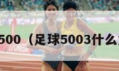 足球500（足球5003什么意思）