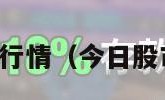 今日股市大盘行情（今日股市大盘行情表）