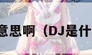 dj是什么意思啊（DJ是什么意思啊）