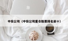 中投公司（中投公司重仓股票排名前十）