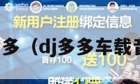 dj多多（dj多多车载音乐）