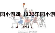 233乐园小游戏（233乐园小游戏2021版）