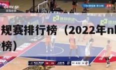 NBa常规赛排行榜（2022年nba常规赛排行榜）