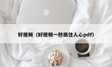 好视频（好视频一秒抓住人心pdf）