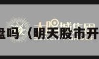 明天股市开盘吗（明天股市开盘吗2月9日）